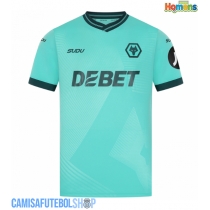 Camisa de time de futebol Wolves Jorgen Strand Larsen #9 Replicas 2º Equipamento 2025-26 Manga Curta